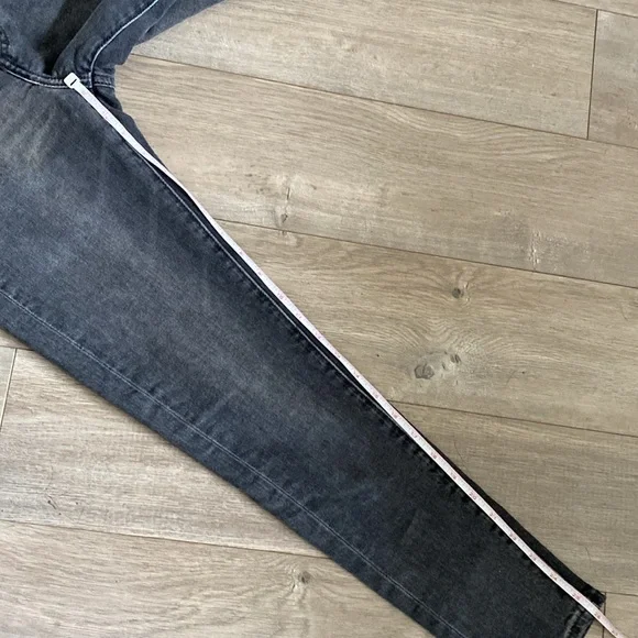 LEVIS WEDGIE SKINNY black grey button fly 23 - Picture 4 of 5